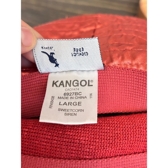 Kangol Siren Sweetcorn Textured Wide Brim Floppy Bucket Hat Bow Logo main image 7